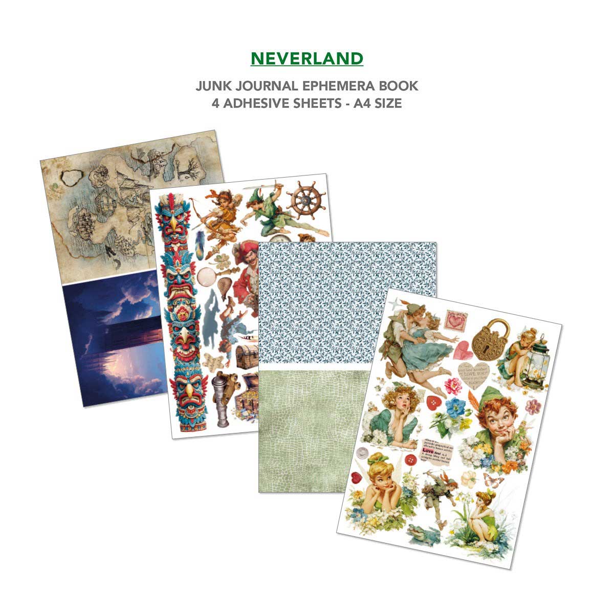 Ciao Bella A4 Junk Journal & Ephemera Book - Neverland [CBB021] - Image 5