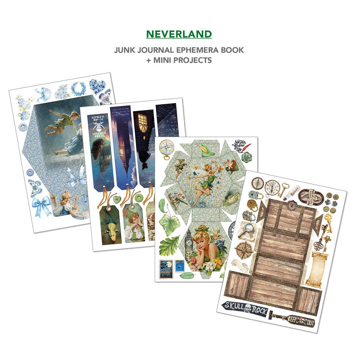 Ciao Bella A4 Junk Journal & Ephemera Book - Neverland [CBB021] - Image 6