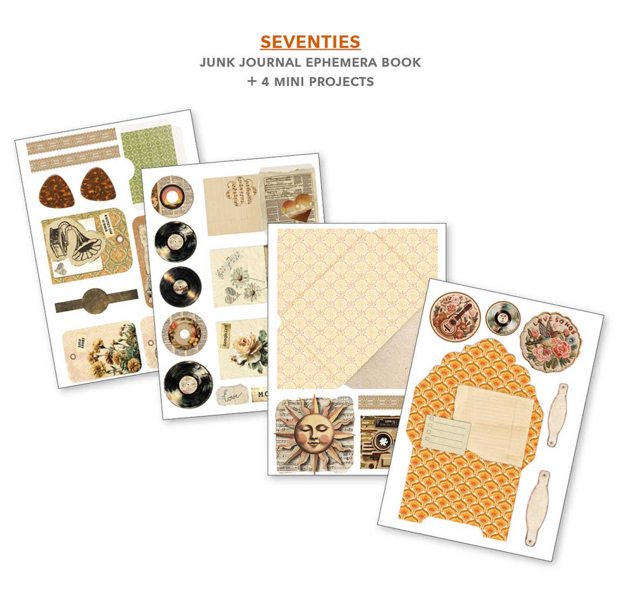 Ciao Bella A4 Junk Journal & Ephemera Book - Seventies [CBB027] - Image 6