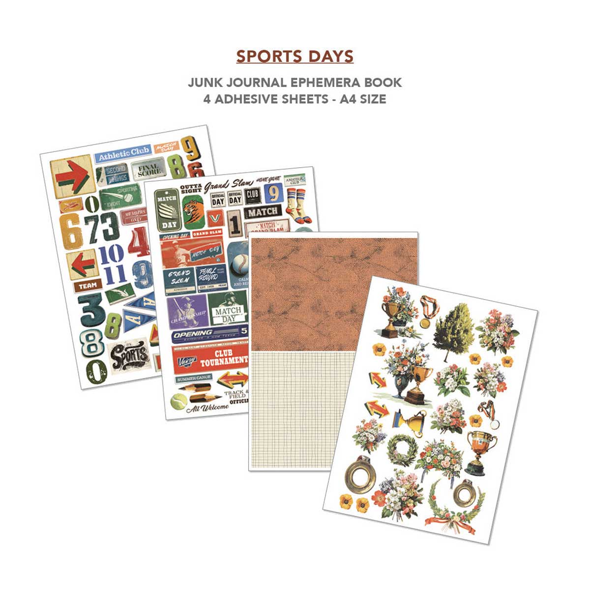 Ciao Bella A4 Junk Journal & Ephemera Book - Sports Days [CBB024] - Image 5