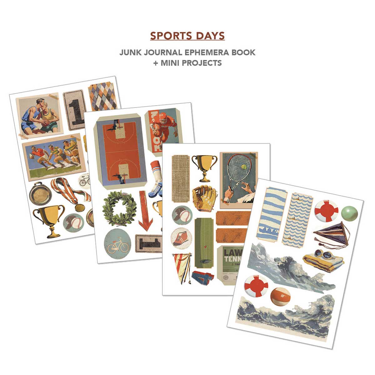 Ciao Bella A4 Junk Journal & Ephemera Book - Sports Days [CBB024] - Image 6