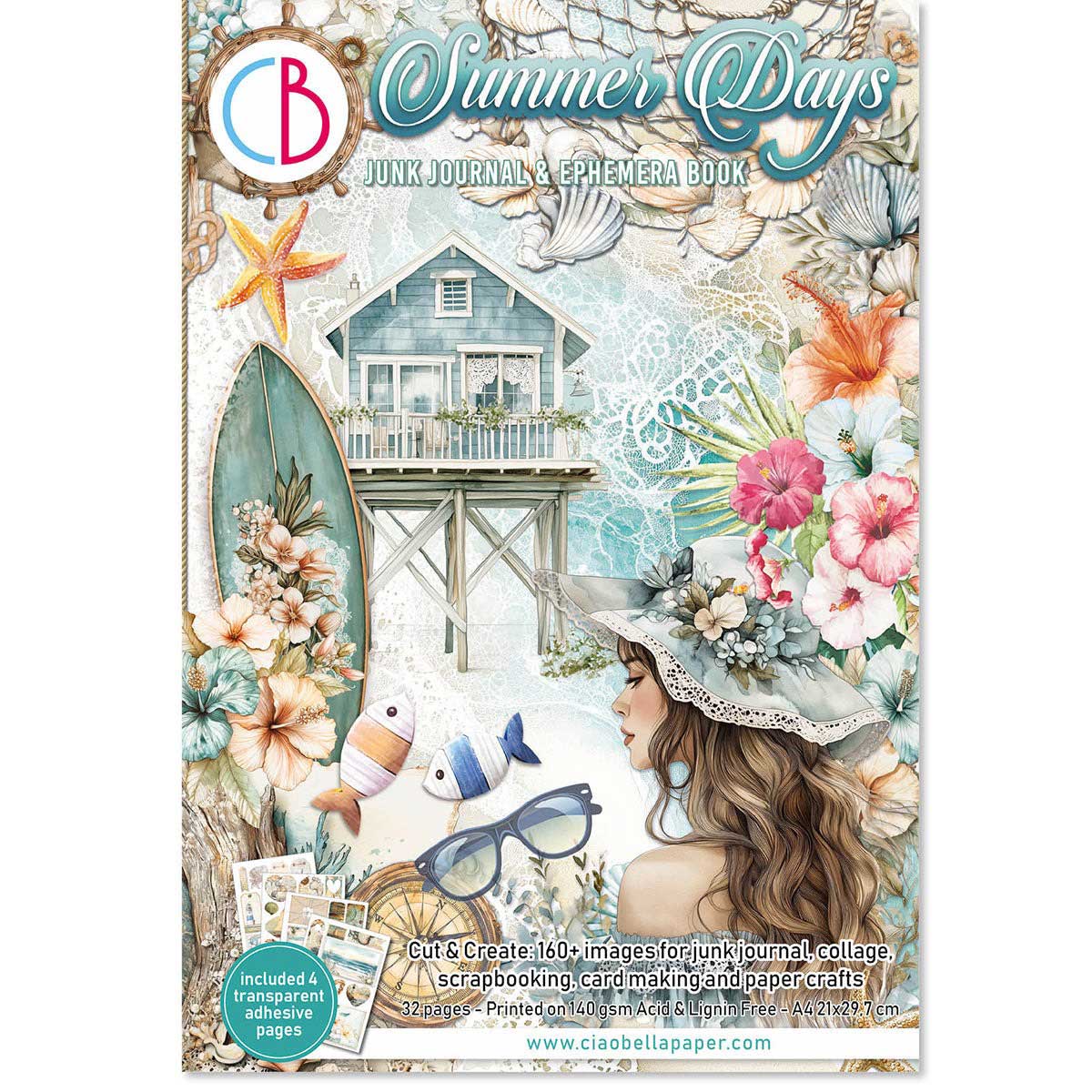 Ciao Bella A4 Junk Journal & Ephemera Book - Summer Days [CBB010]
