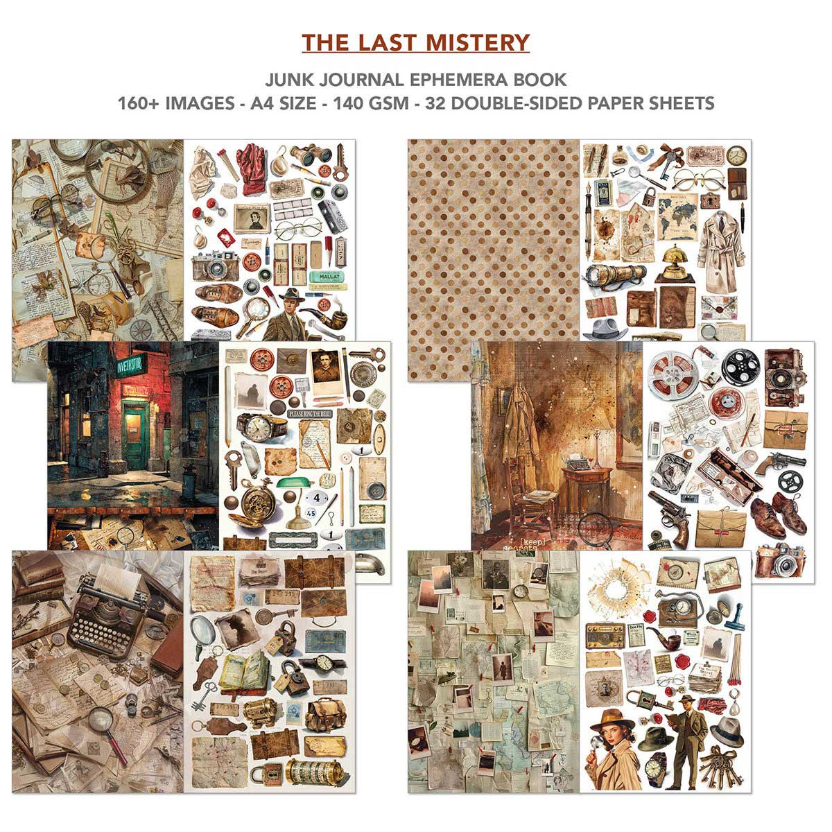 Ciao Bella A4 Junk Journal & Ephemera Book - The Last Mystery [CBB017] - Image 2