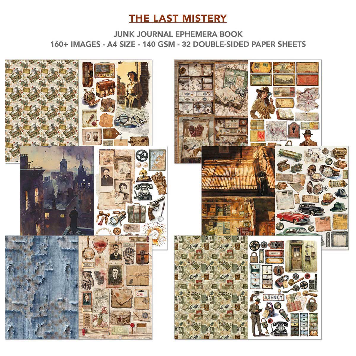 Ciao Bella A4 Junk Journal & Ephemera Book - The Last Mystery [CBB017] - Image 3
