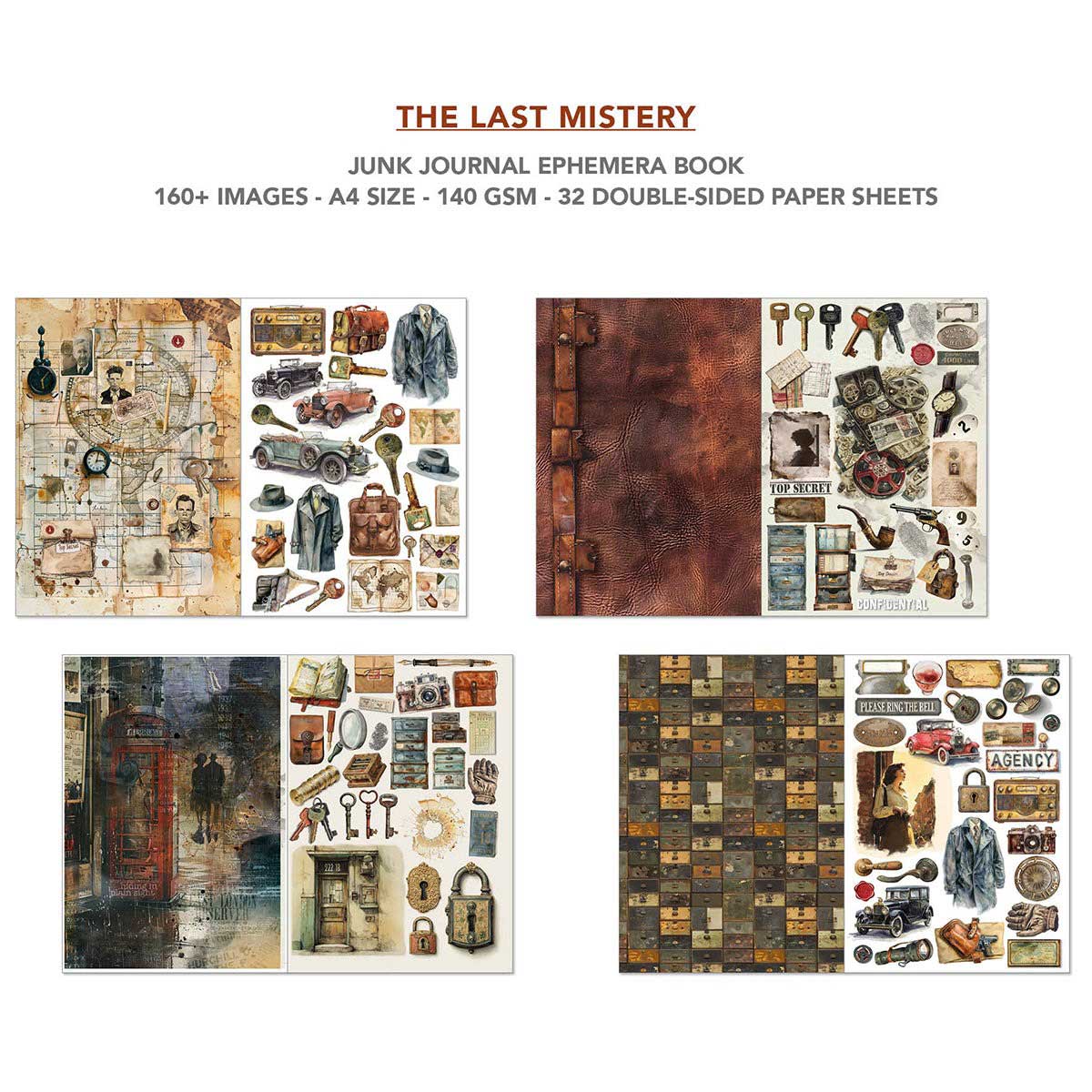 Ciao Bella A4 Junk Journal & Ephemera Book - The Last Mystery [CBB017] - Image 4