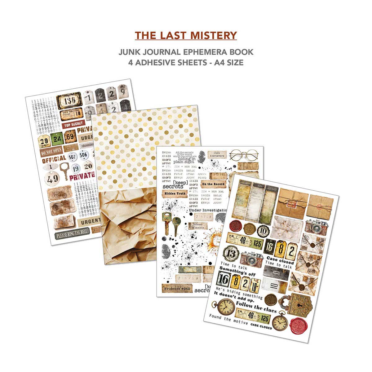Ciao Bella A4 Junk Journal & Ephemera Book - The Last Mystery [CBB017] - Image 5