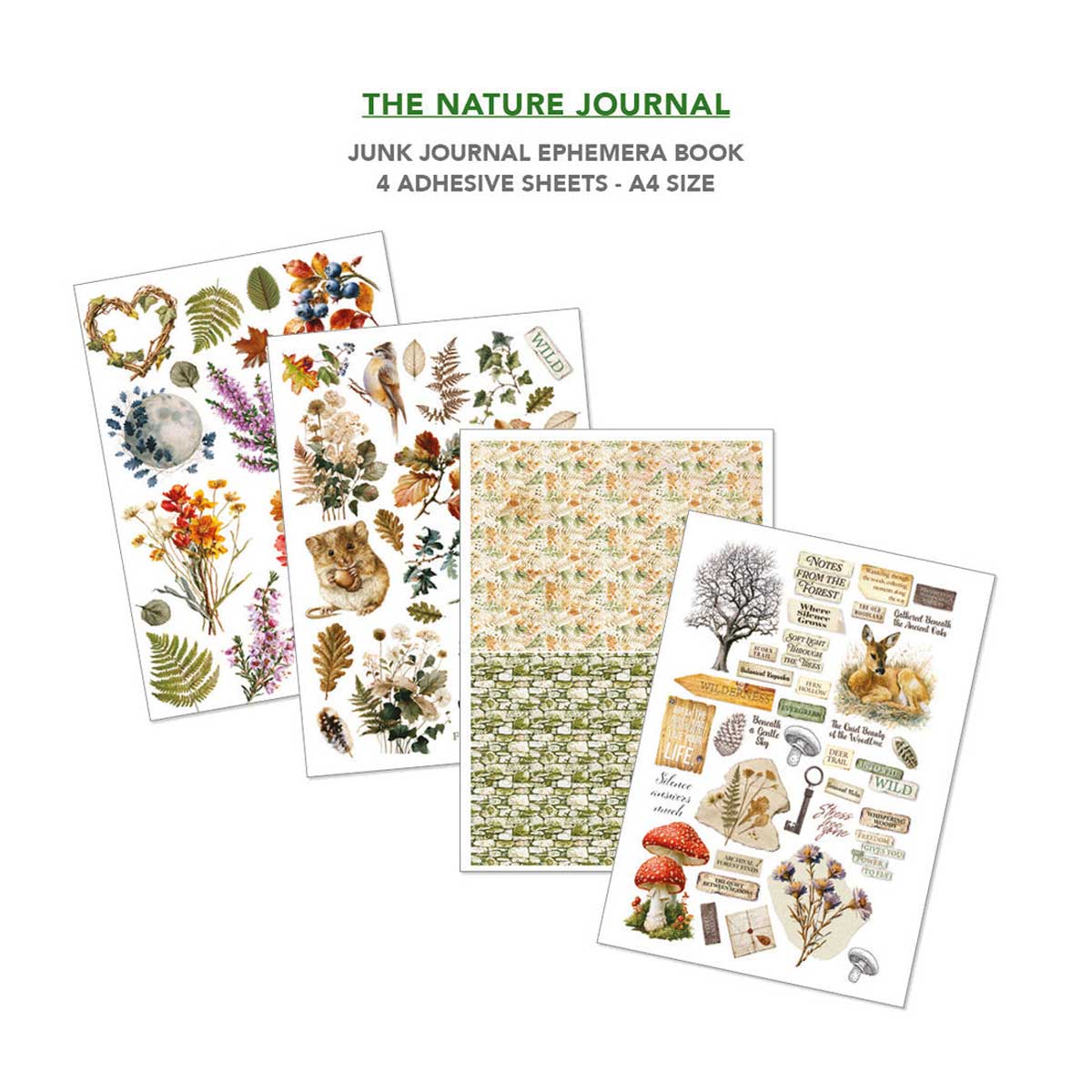 Ciao Bella A4 Junk Journal & Ephemera Book - The Nature Journal [CBB030] - Image 5