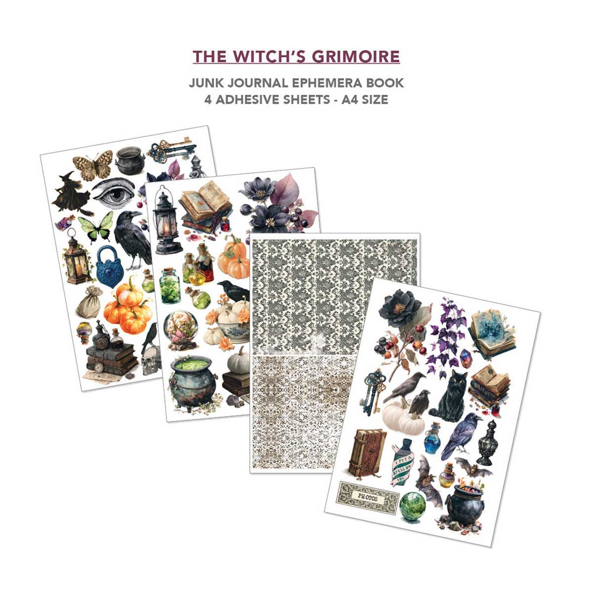 Ciao Bella A4 Junk Journal & Ephemera Book - The Witch's Grimoire [CBB029] - Image 5