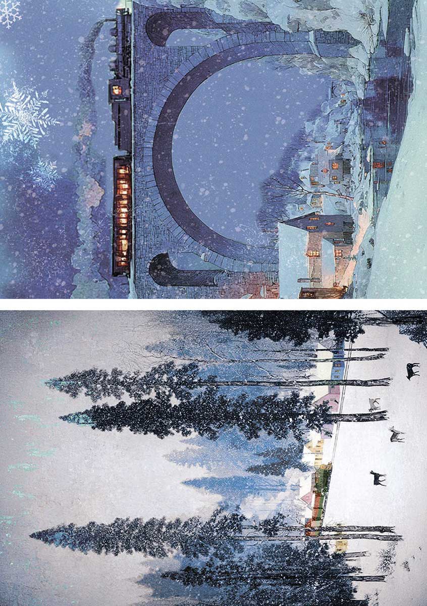 Ciao Bella A5 Rice Paper Art Set - Polar Railway [CBRS029] - Image 3