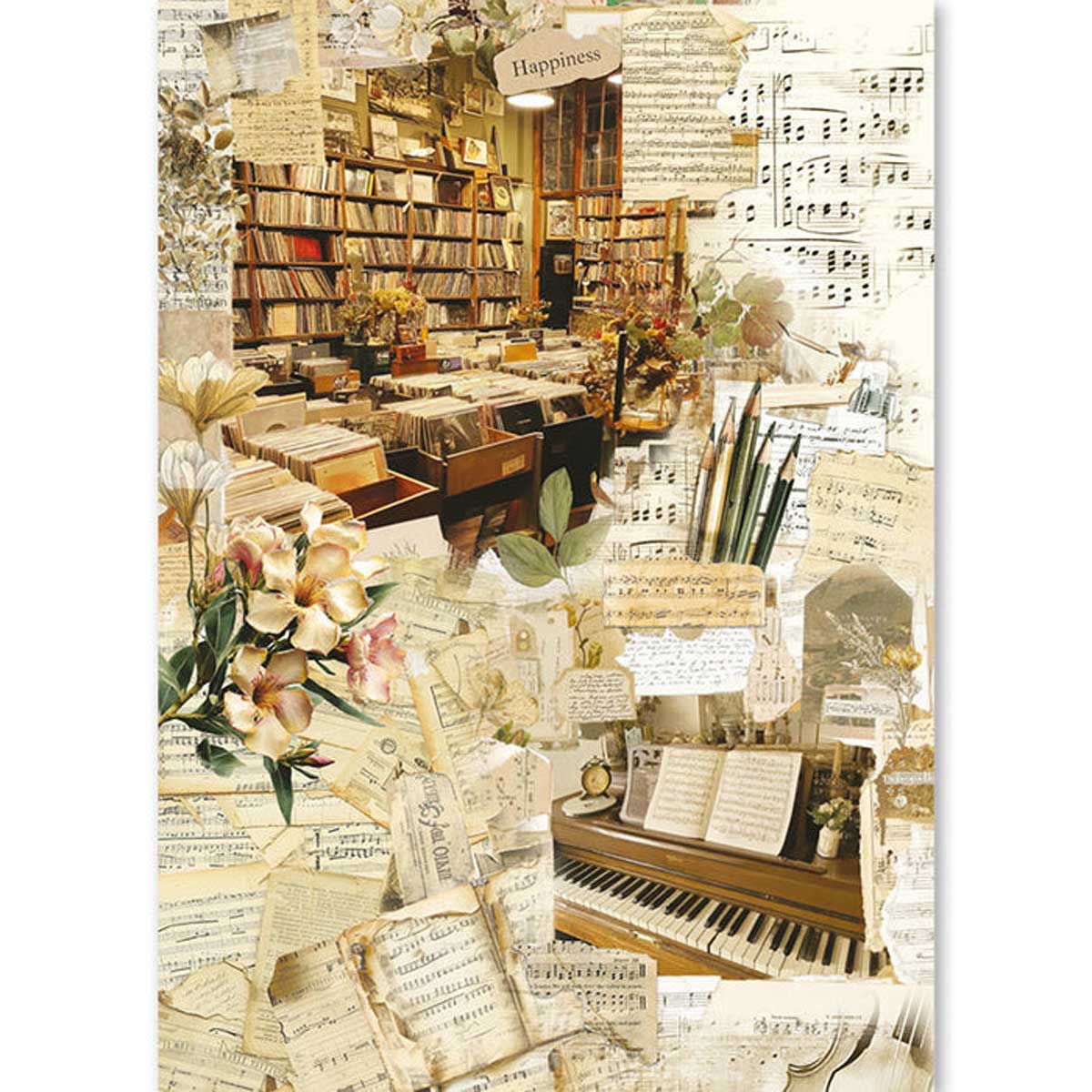 Ciao Bella A5 Rice Paper Art Set - Seventies [CBRS043] - Image 5