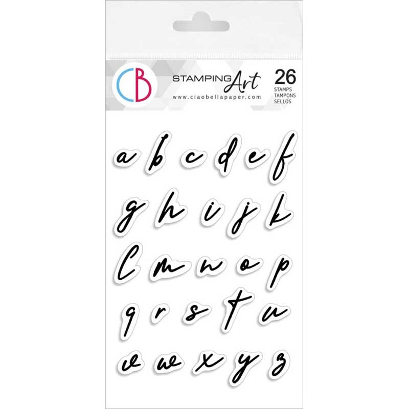 Ciao Bella Stamping Art Clear Stamps 4X6-Muse Lowercase Alphabet