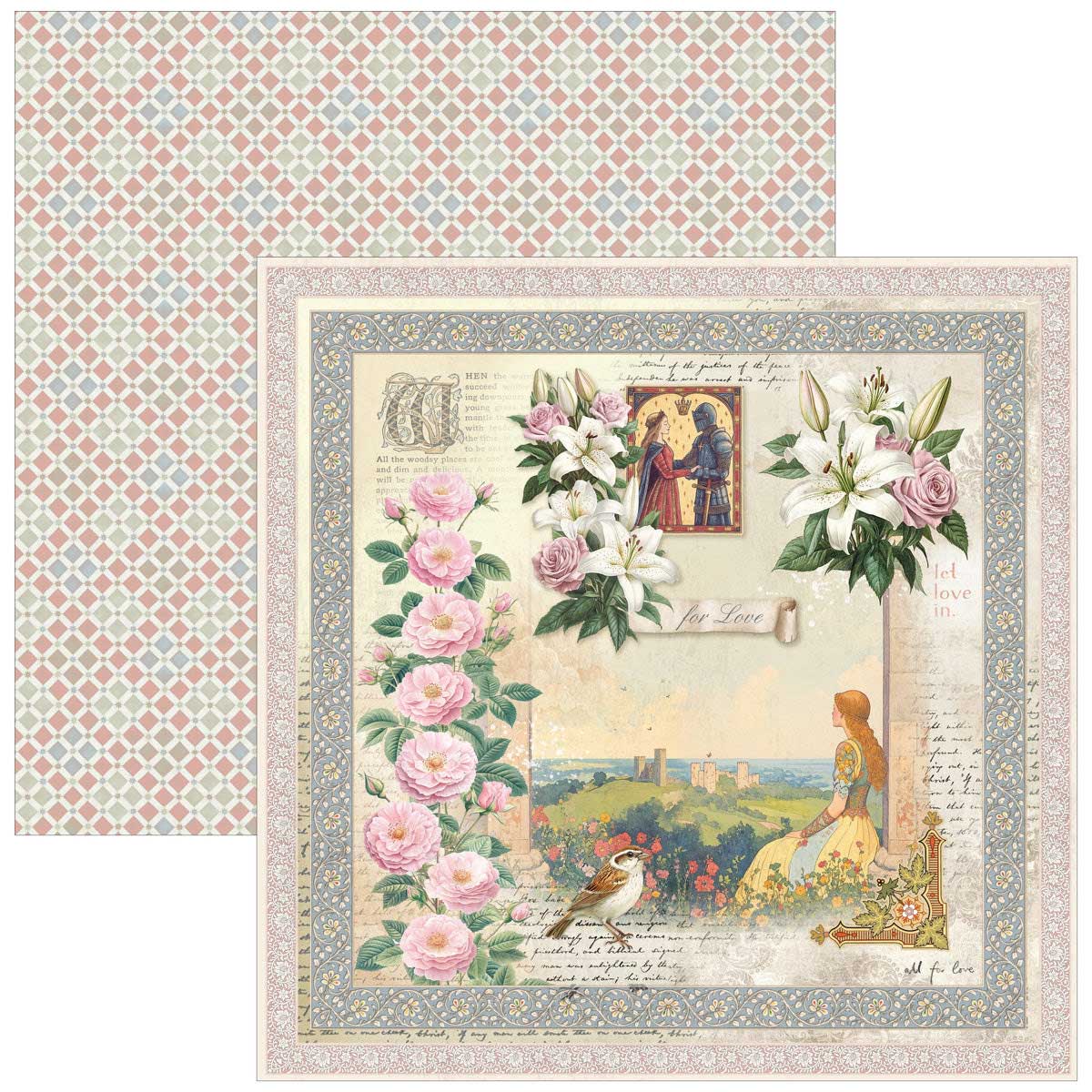 Ciao Bella Courtly Love Collection - 8" x 8" Paper Pad [CBH097] - Image 13