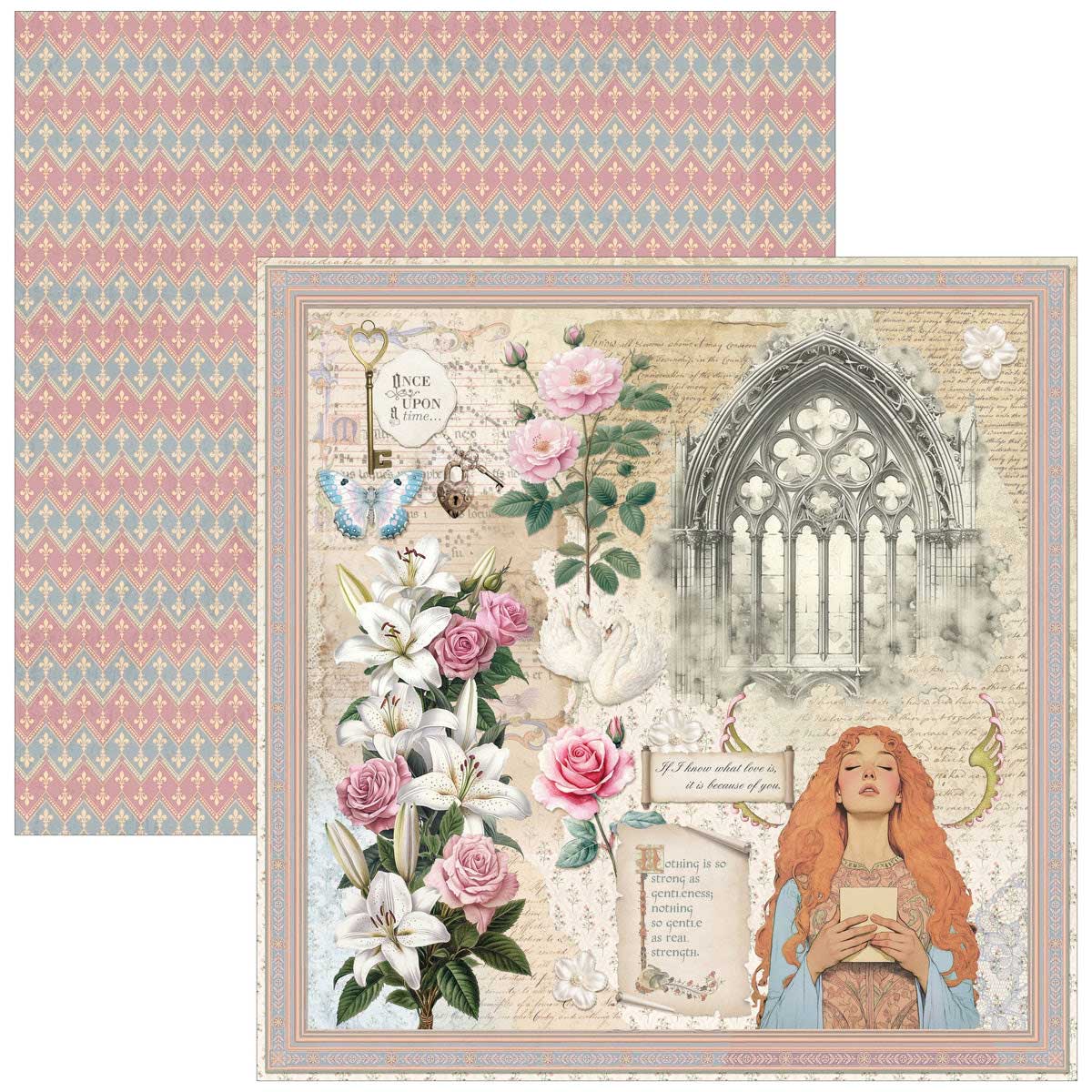 Ciao Bella Courtly Love Collection - 8" x 8" Paper Pad [CBH097] - Image 3