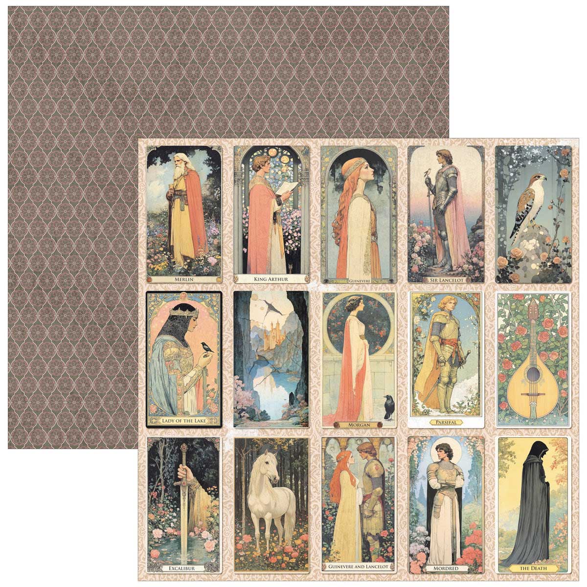 Ciao Bella Courtly Love Collection - 8" x 8" Paper Pad [CBH097] - Image 5