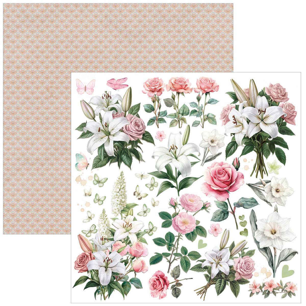 Ciao Bella Courtly Love Collection - 8" x 8" Paper Pad [CBH097] - Image 8