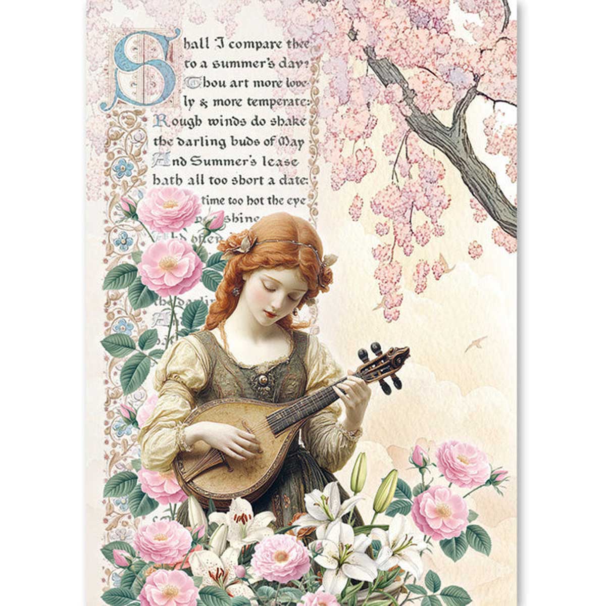 Ciao Bella Courtly Love Collection - A5 Rice Paper Art Set [CBRS042] - Image 6