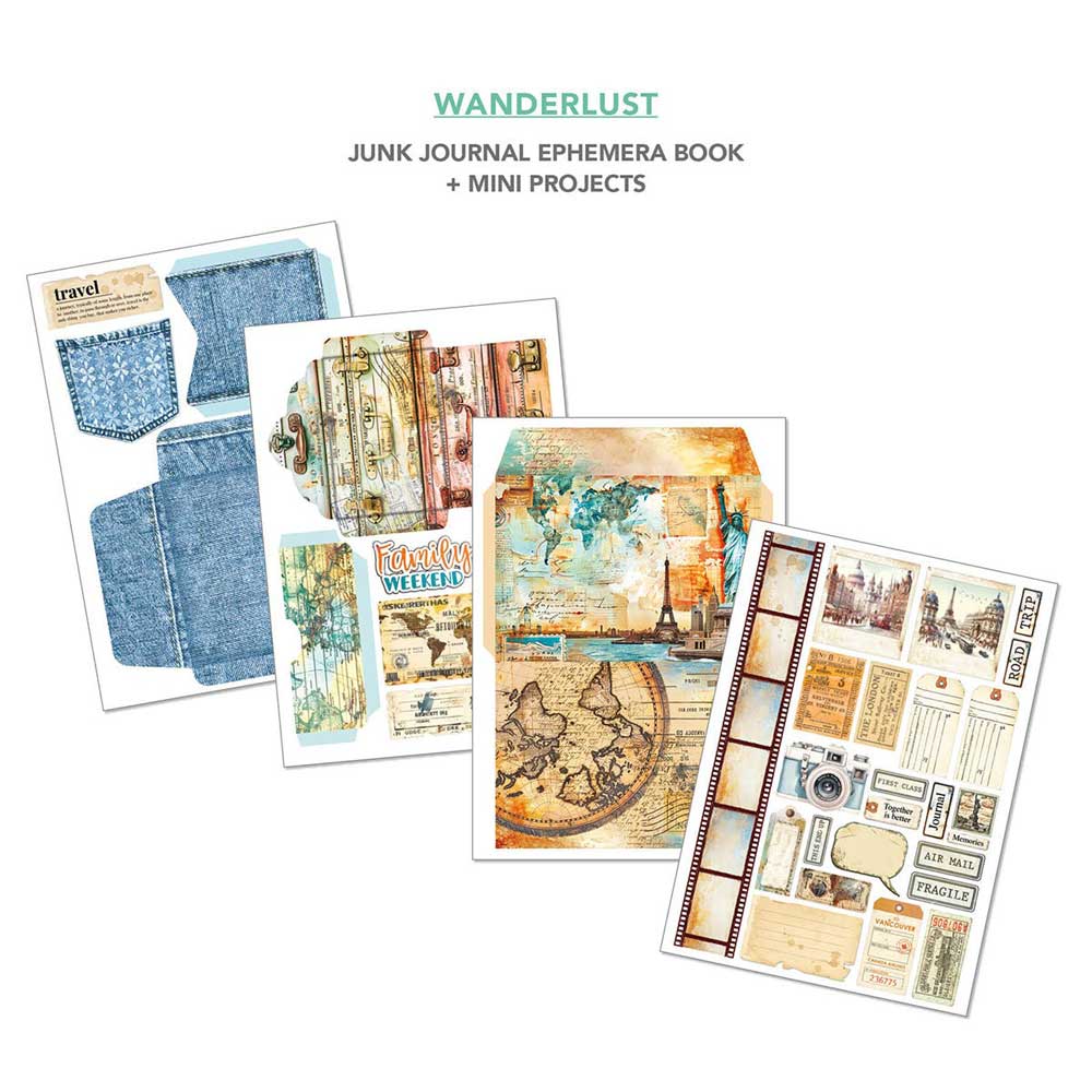 Ciao Bella A4 Junk Journal & Ephemera Book - Wanderlust [CBB006] - Image 6