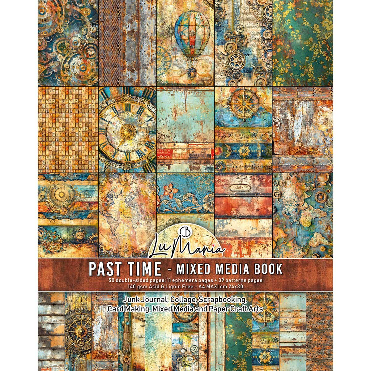 Ciao Bella Lu Mania A4 Maxi Mixed Media Book - Past Time [MA004]
