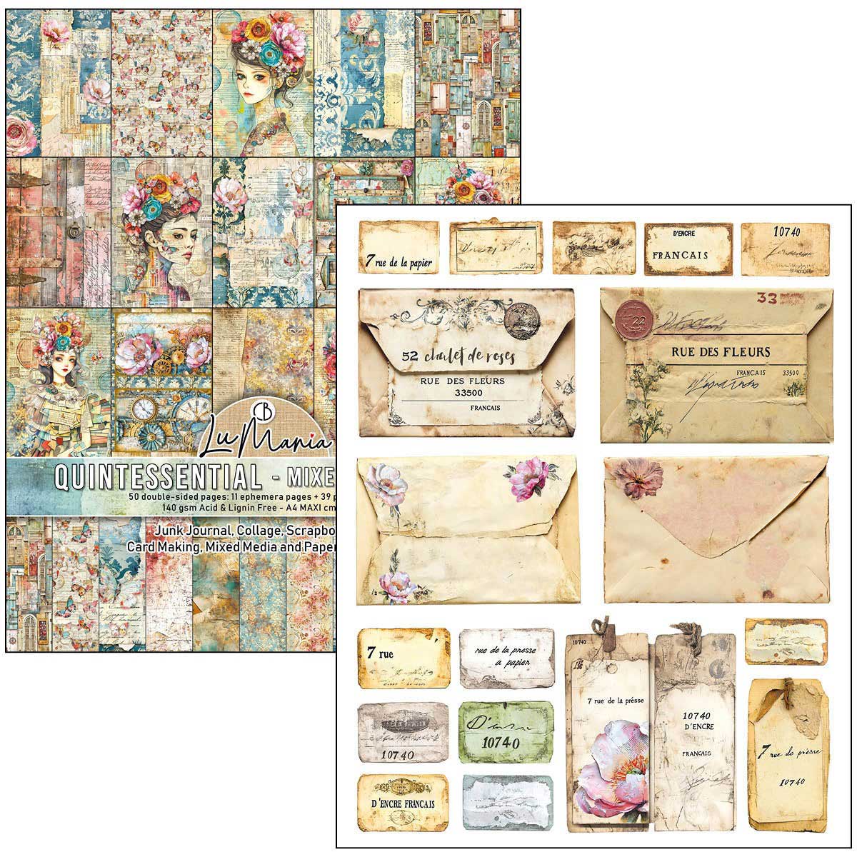 Ciao Bella Lu Mania A4 Maxi Mixed Media Book - Quintessential [MA003] - Image 2