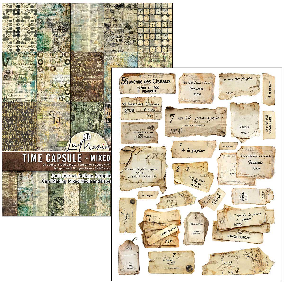 Ciao Bella Lu Mania A4 Maxi Mixed Media Book - Time Capsule [MA001] - Image 2