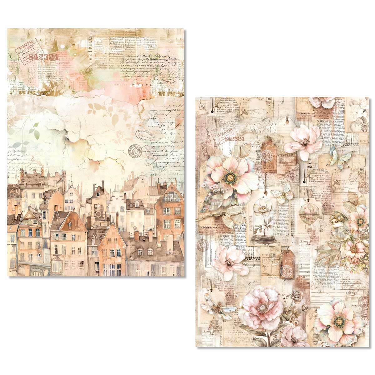 Ciao Bella Lu Mania A5 Mixed Media Rice Paper Set - Lost In Time [MFS007] - Image 5