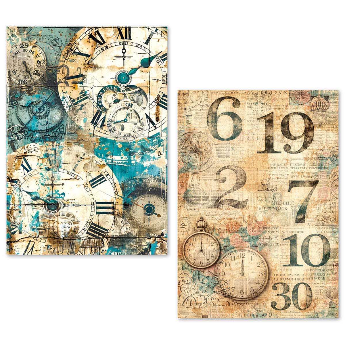 Ciao Bella Lu Mania A5 Tissue Paper Set - Fragments Of Time [ME005] - Image 2