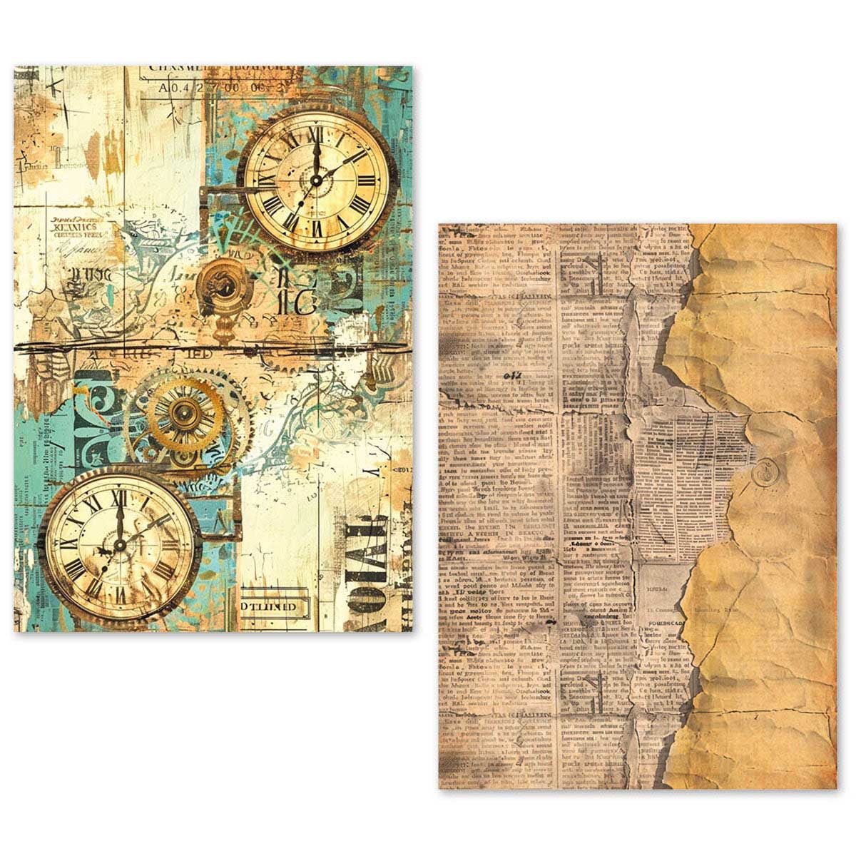 Ciao Bella Lu Mania A5 Tissue Paper Set - Fragments Of Time [ME005] - Image 3