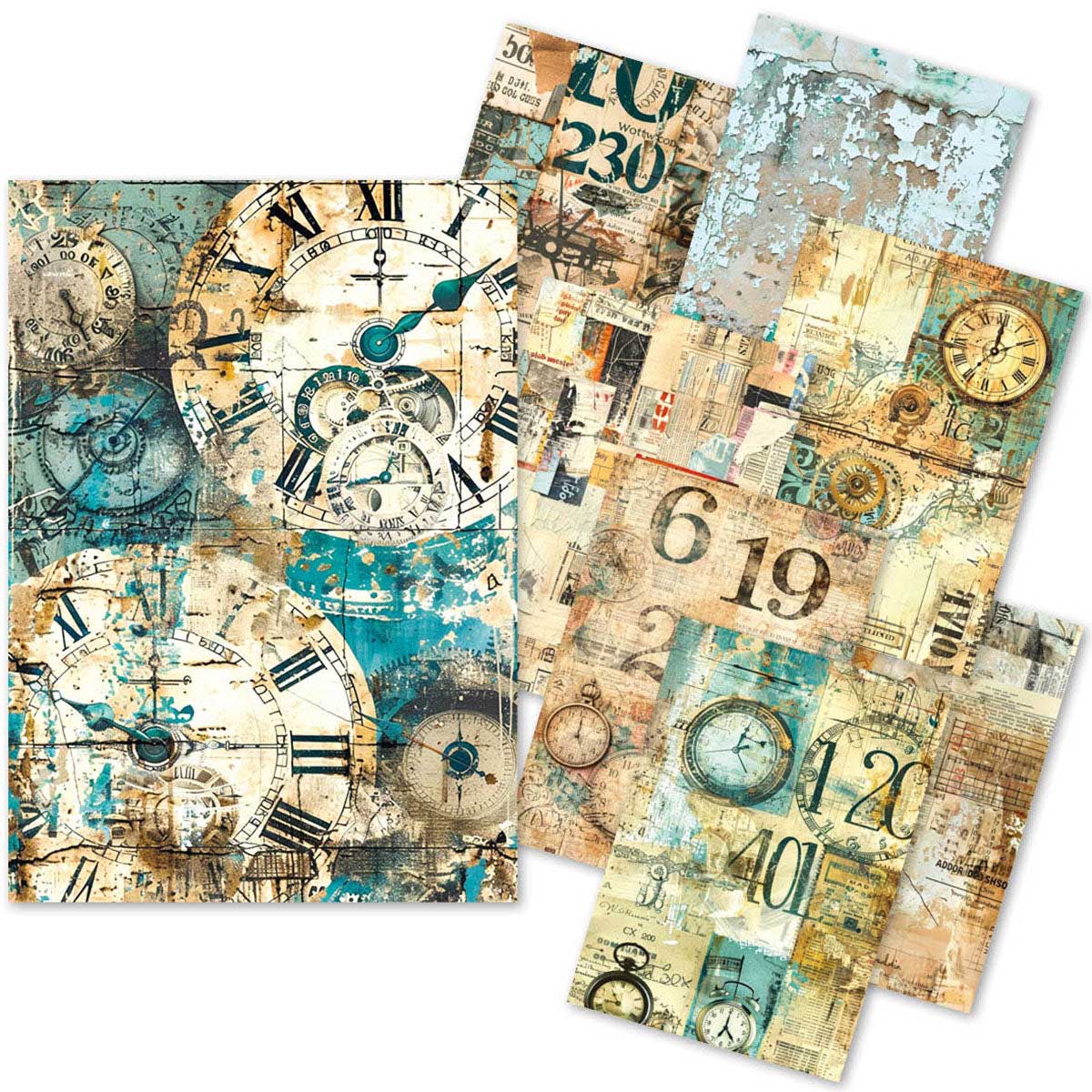 Ciao Bella Lu Mania A5 Tissue Paper Set - Fragments Of Time [ME005]