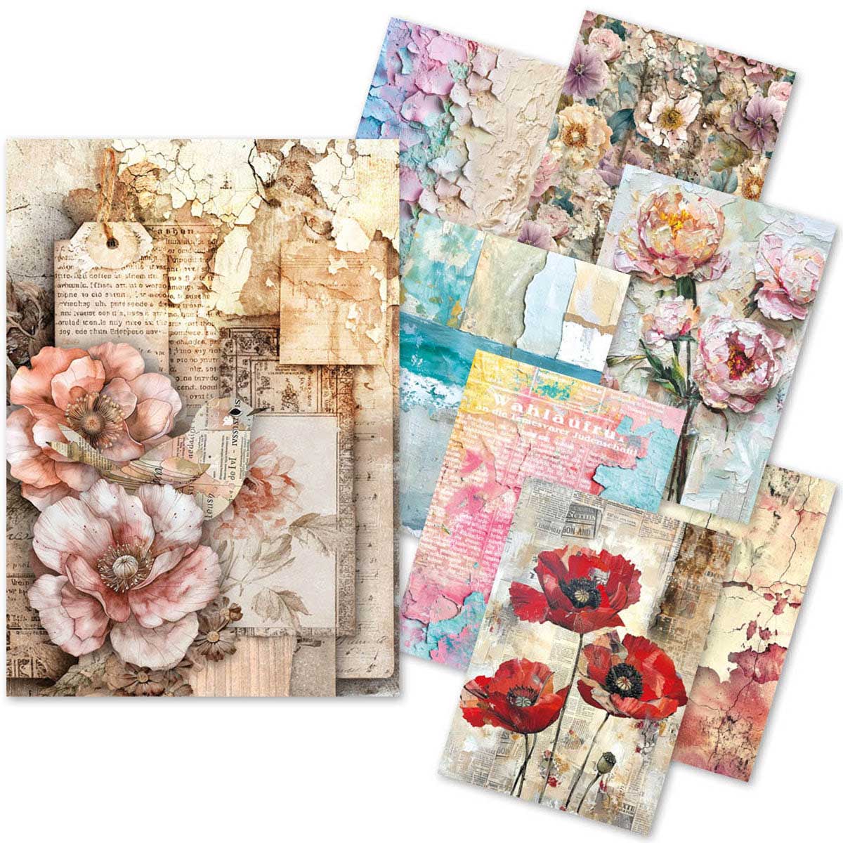 Ciao Bella Lu Mania A5 Tissue Paper Set - Wild Blossom [ME004]