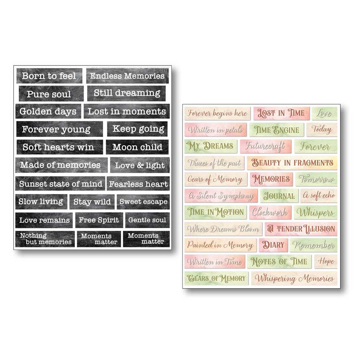 Ciao Bella Lu Mania Mixed Media Stickers - Lost In Time [MB011] - Image 5
