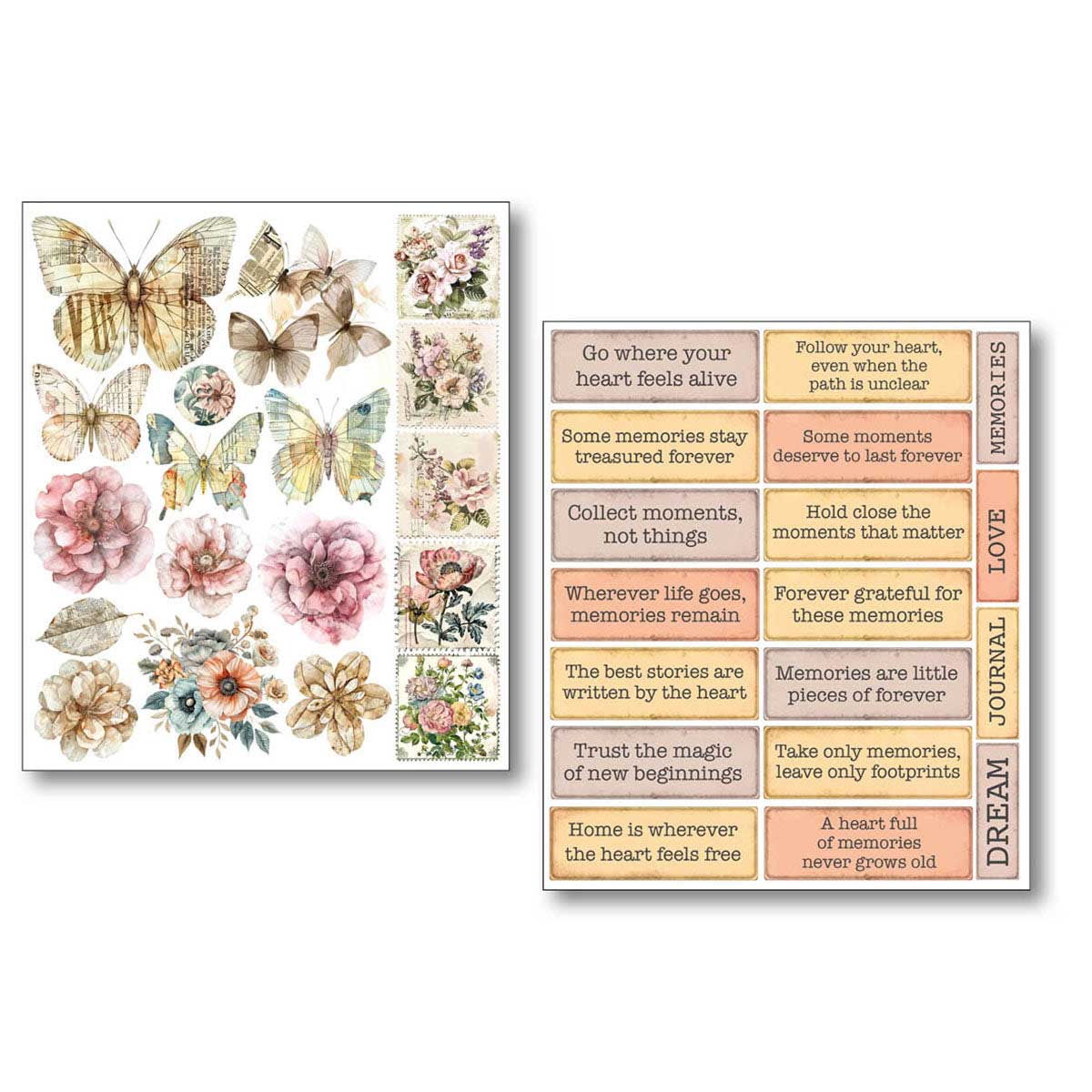 Ciao Bella Lu Mania Mixed Media Stickers - Lost In Time [MB011] - Image 6