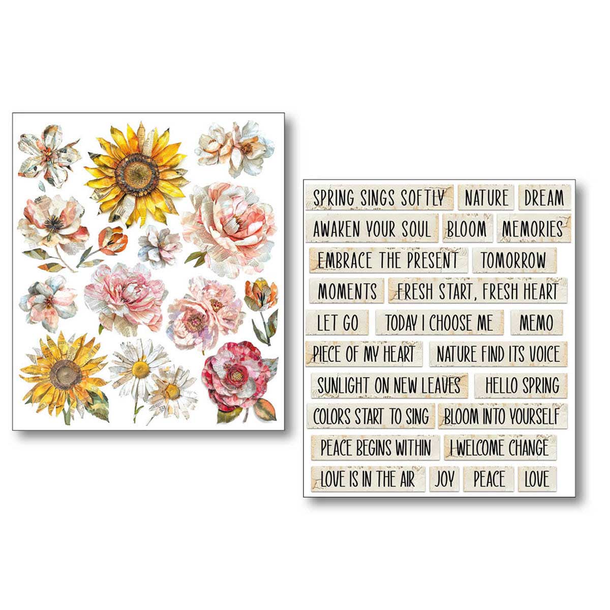 Ciao Bella Lu Mania Mixed Media Stickers - The Sound Of Spring [MB013] - Image 4