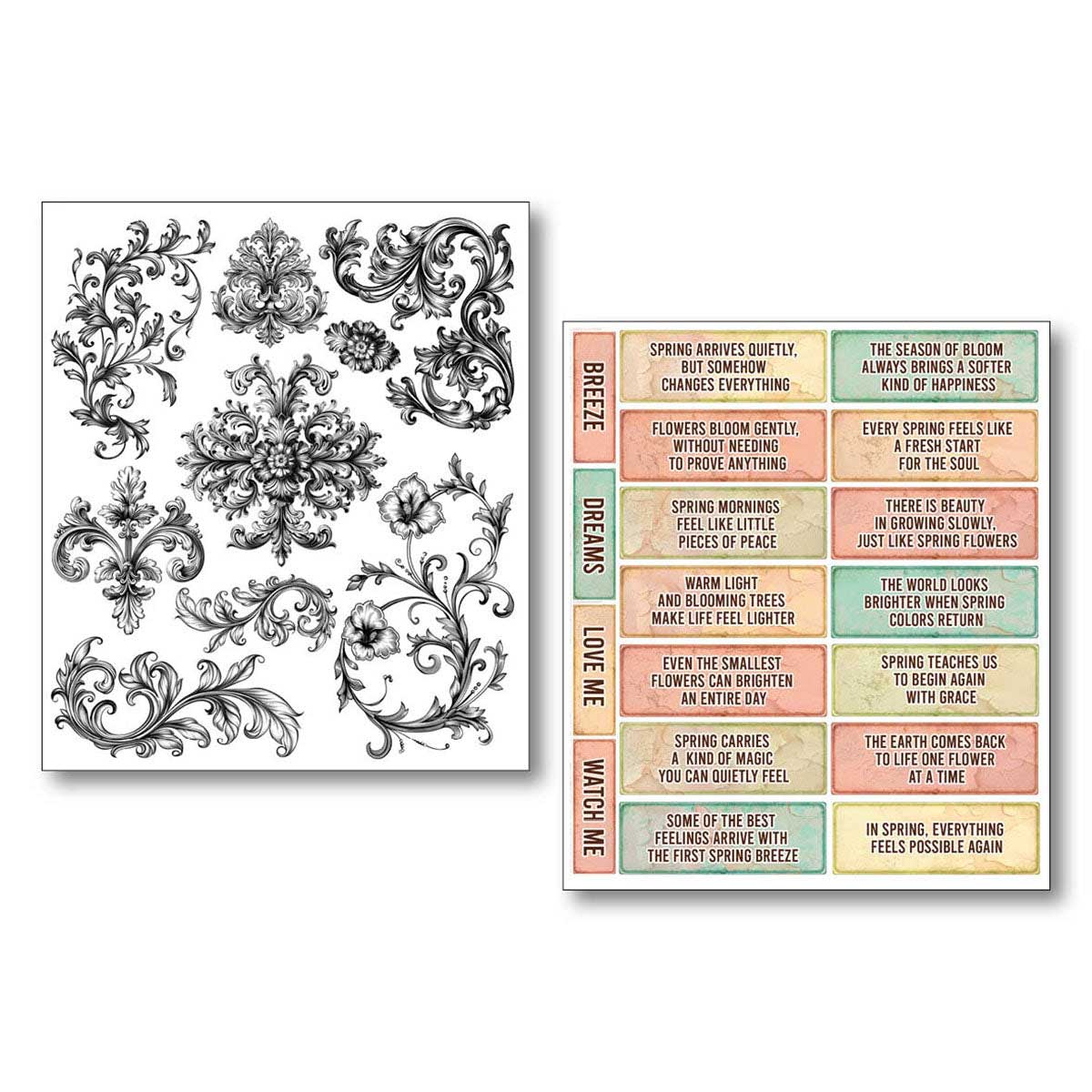 Ciao Bella Lu Mania Mixed Media Stickers - The Sound Of Spring [MB013] - Image 5