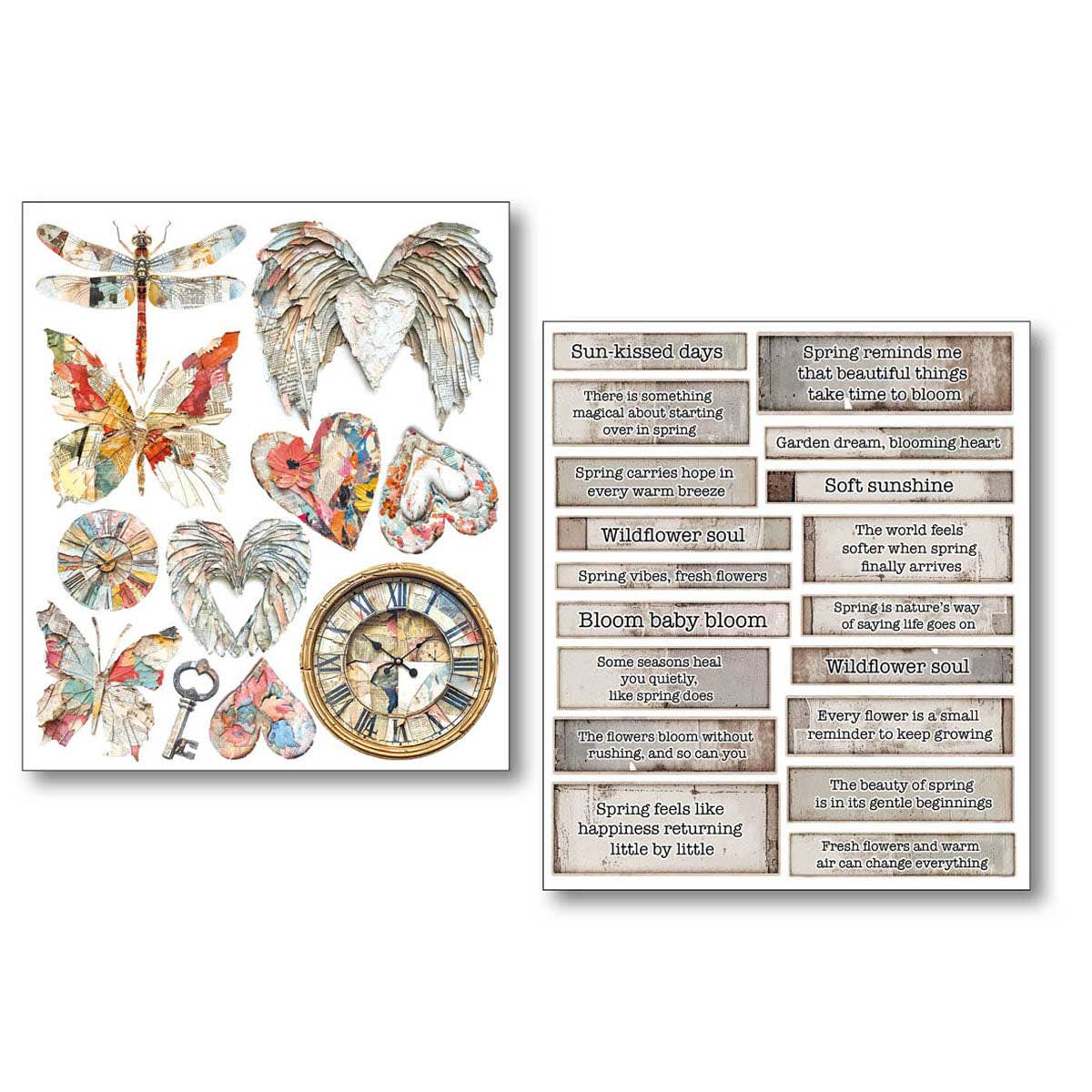 Ciao Bella Lu Mania Mixed Media Stickers - The Sound Of Spring [MB013] - Image 6