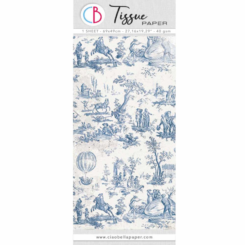 Ciao Bella Tissue Paper - Toile De Jouy [HT018]