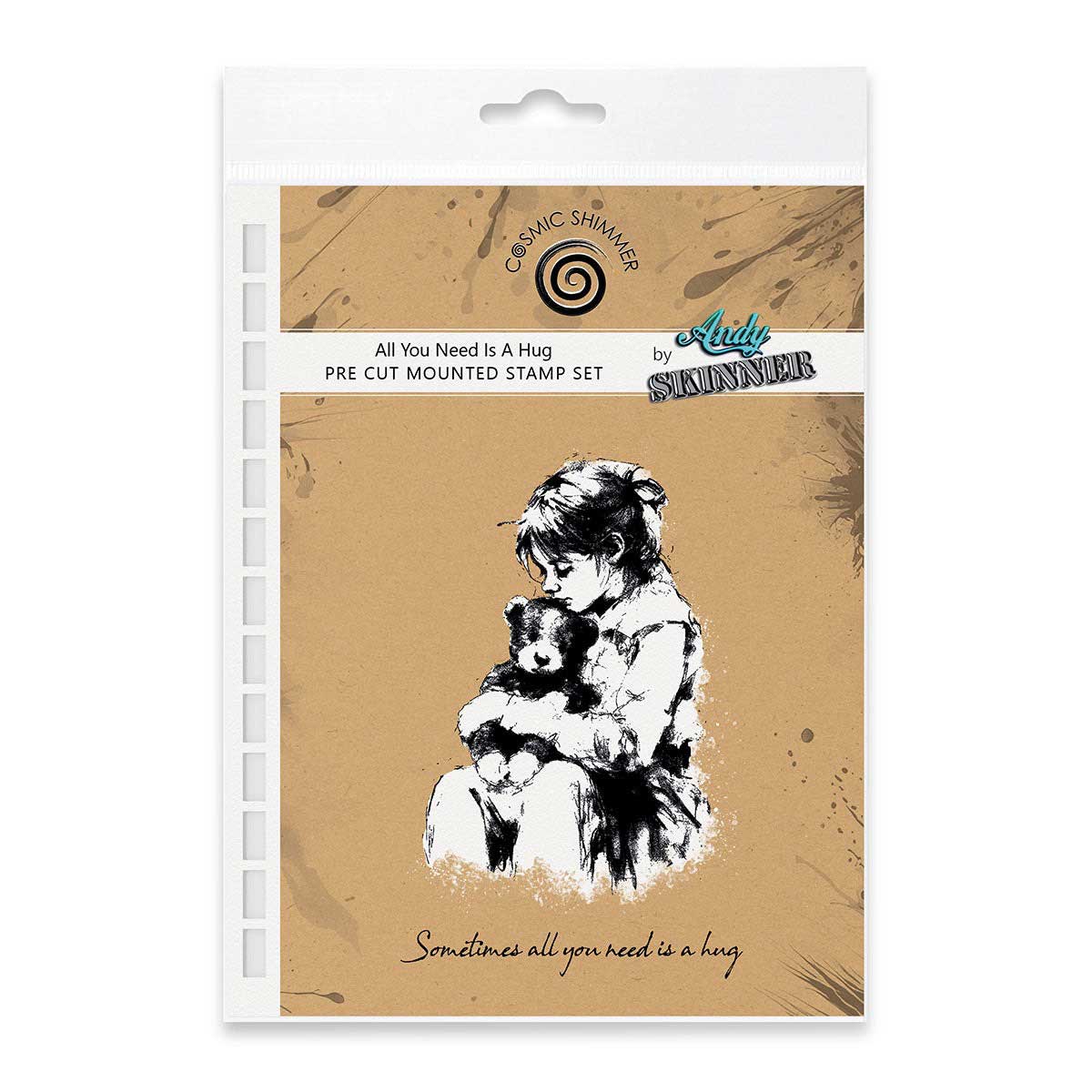 Cosmic Shimmer / Andy Skinner Cling Stamp Set - All You Need Is A Hug [07-0057-AS]