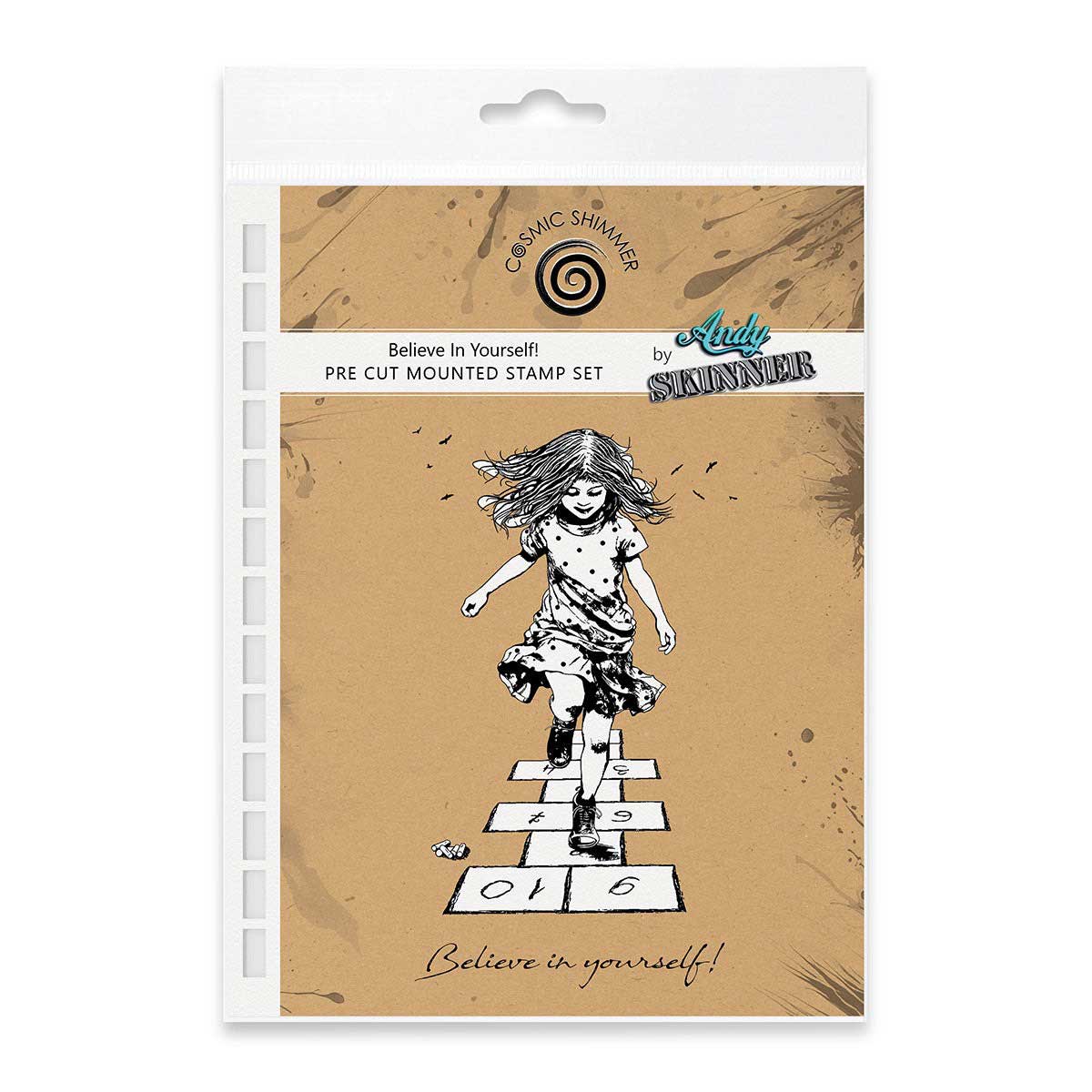 Cosmic Shimmer / Andy Skinner Cling Stamp Set - Believe In Yourself! [07-0076-AS]