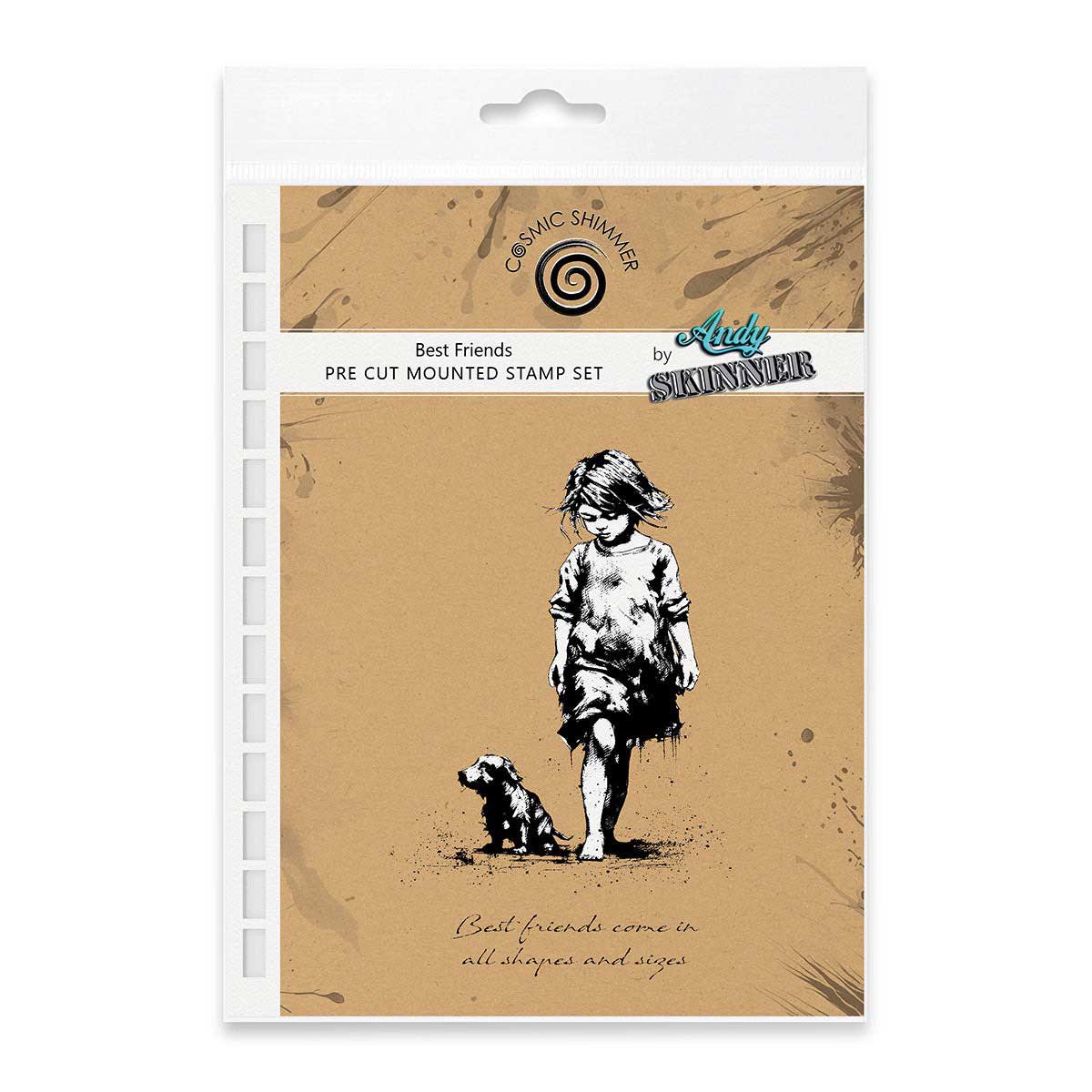 Cosmic Shimmer / Andy Skinner Cling Stamp Set - Best Friends [07-0062-AS]