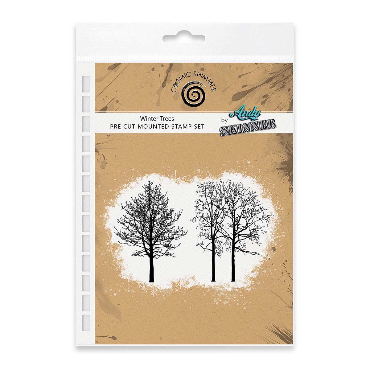 Cosmic Shimmer / Andy Skinner Cling Stamp Set - Winter Trees [07-0042-AS]