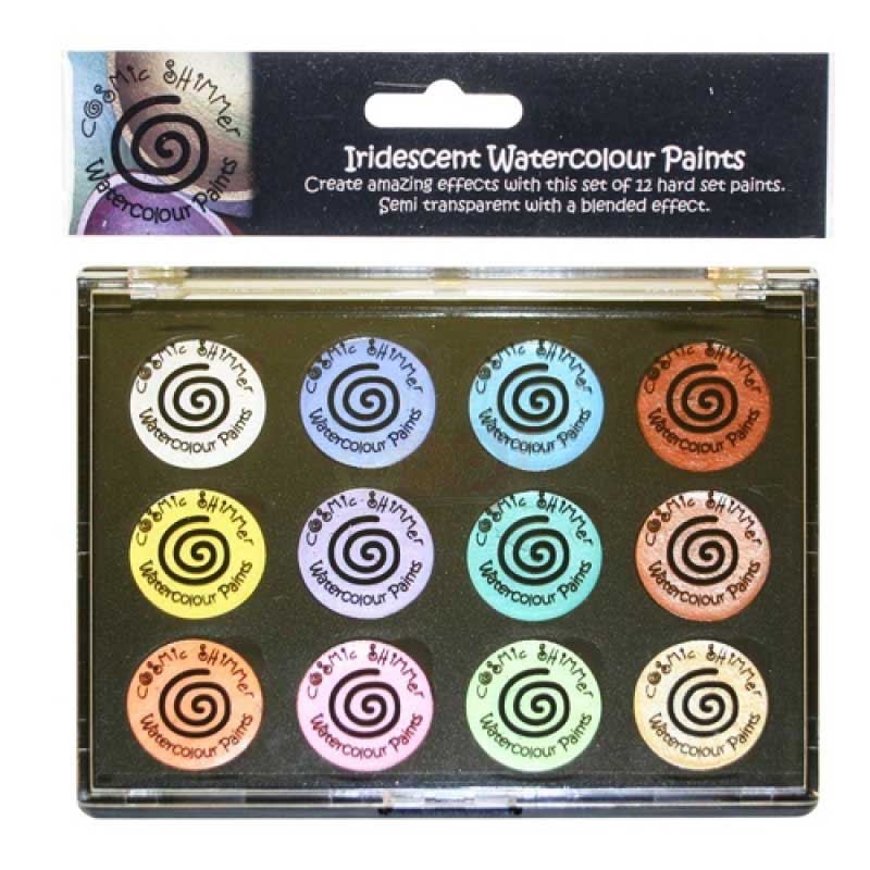 Cosmic Shimmer Iridescent Watercolor Palette - Set 8 Perfect Pastels