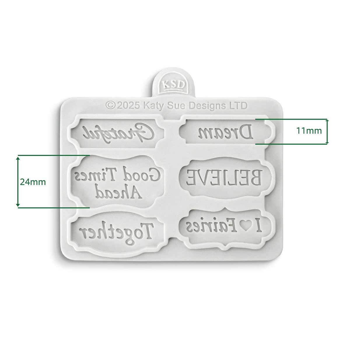 Cosmic Shimmer Silicone Mould - Believers Mini Plaques [CE0157-CS] - Image 2