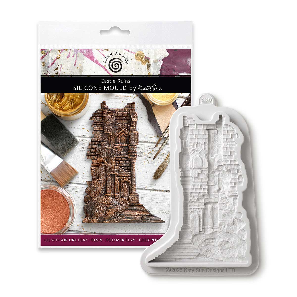Cosmic Shimmer Silicone Mould - Castle Ruins [CE0160-CS]