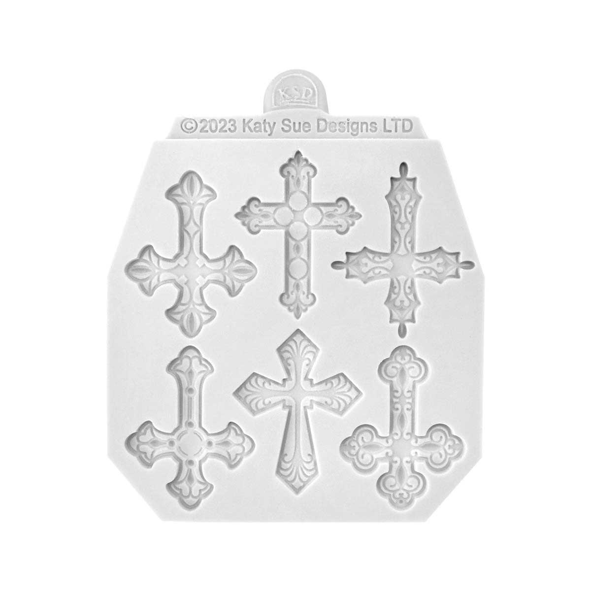 Cosmic Shimmer Silicone Mould - Decorative Crosses [CA0254-CS] - Image 2