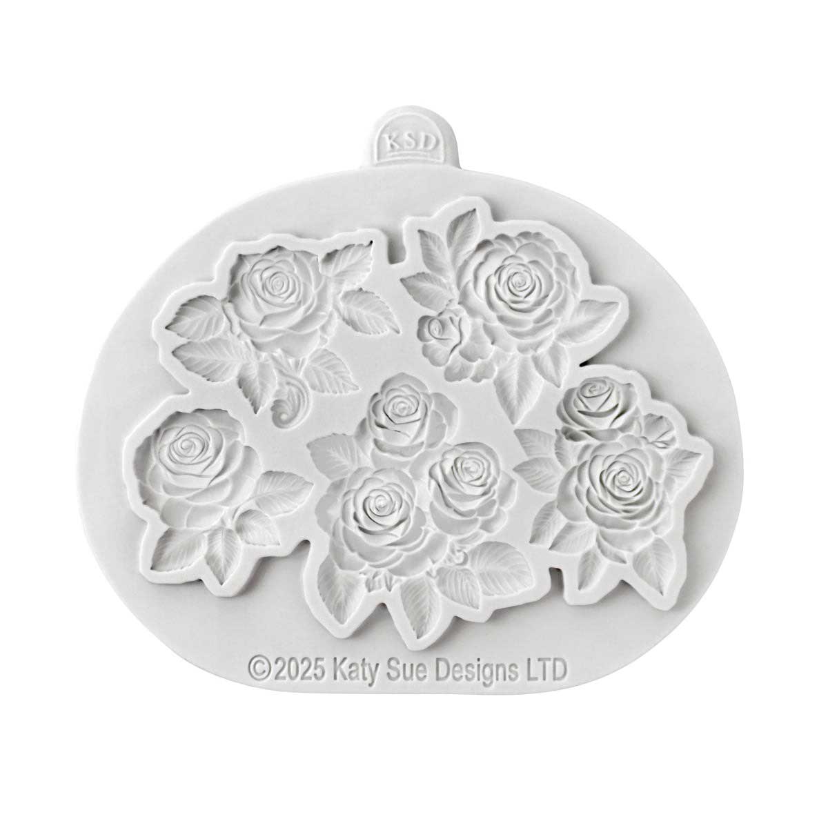 Cosmic Shimmer Silicone Mould - Decorative Roses [CE0149-CS] - Image 2