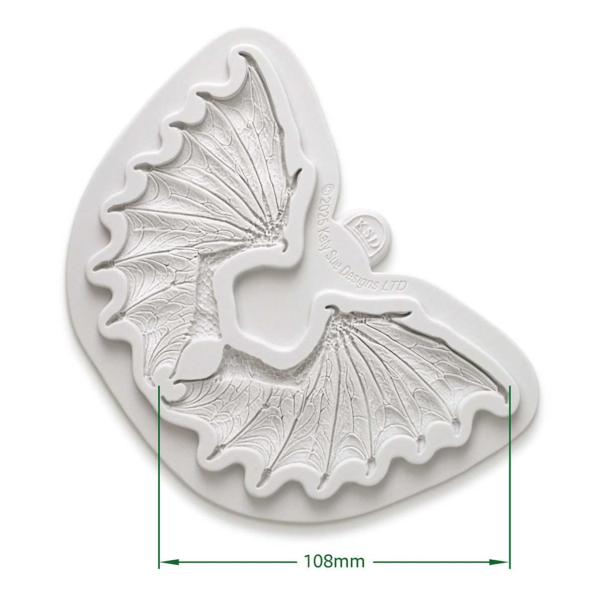 Cosmic Shimmer Silicone Mould - Dragon Wings [CE0158-CS] - Image 2