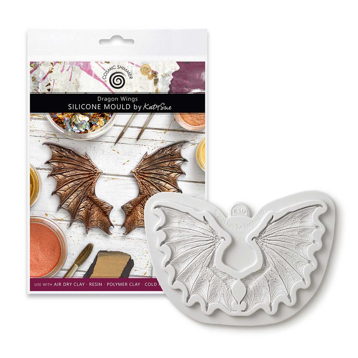 Cosmic Shimmer Silicone Mould - Dragon Wings [CE0158-CS]