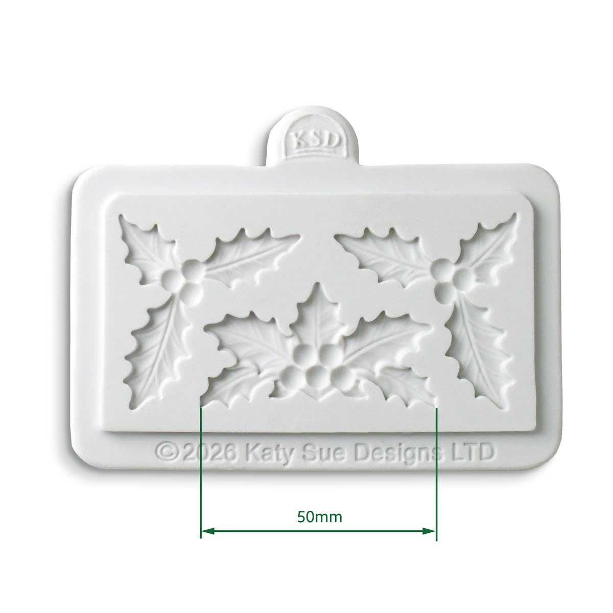 Cosmic Shimmer Silicone Mould - Holly Corners [CE0165-CS] - Image 2