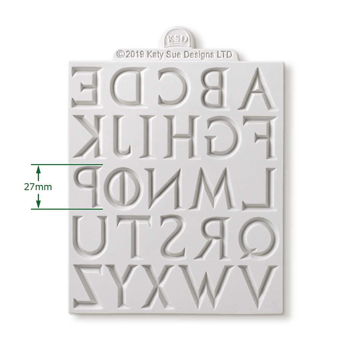 Cosmic Shimmer Silicone Mould - Iron Alphabet [DM0052-CS] - Image 2
