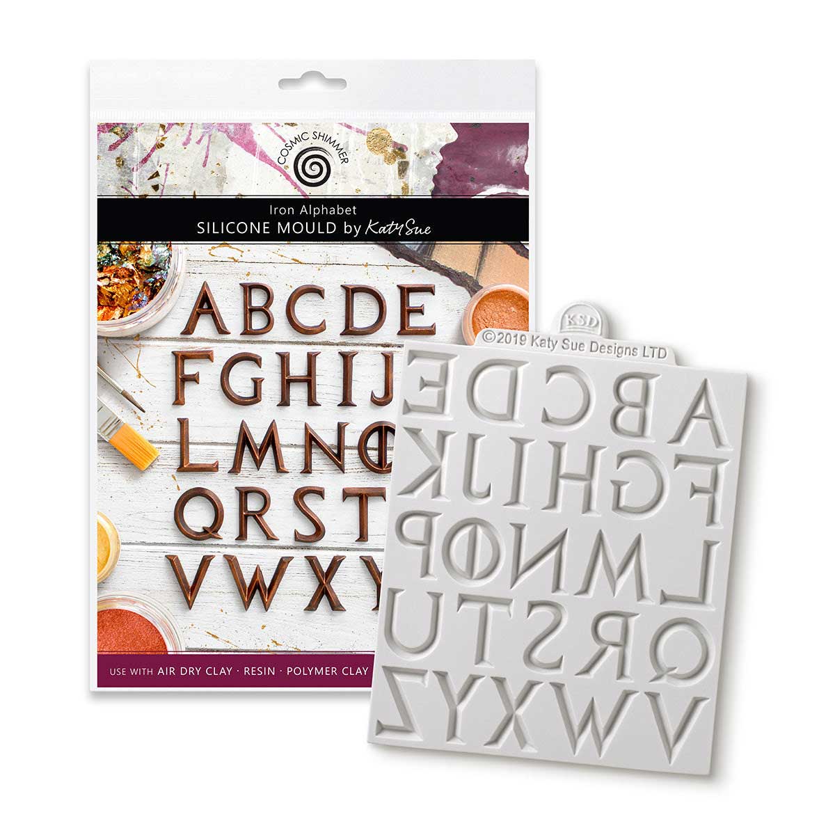 Cosmic Shimmer Silicone Mould - Iron Alphabet [DM0052-CS]