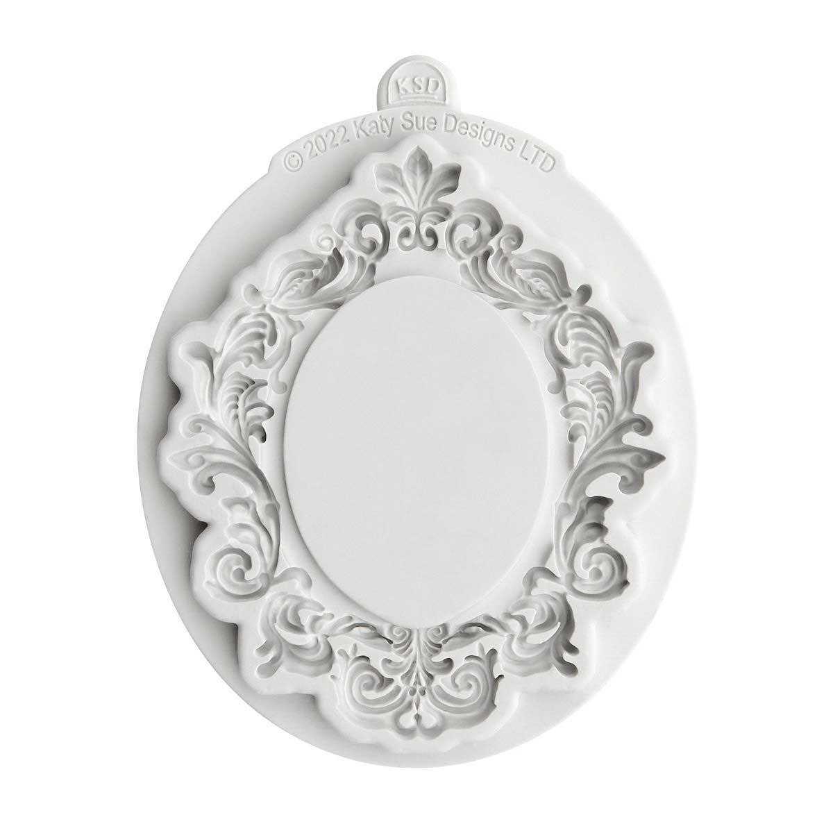 Cosmic Shimmer Silicone Mould - Large Oval Vintage Frame [CE0133-CS] - Image 2